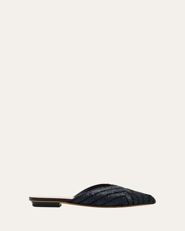 Aunika Raffia Ballerina Mules